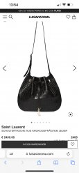 Продам сумку : Saint Laurent, черная, кожаная, кроко оптик, абсолютно новая, коллекция 2023 года, с чеком. Цена 2000 евро image 1